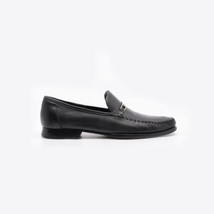 BRUNO MAGLI Bennett Loafer Size 9 M Black Leather Made in Italy